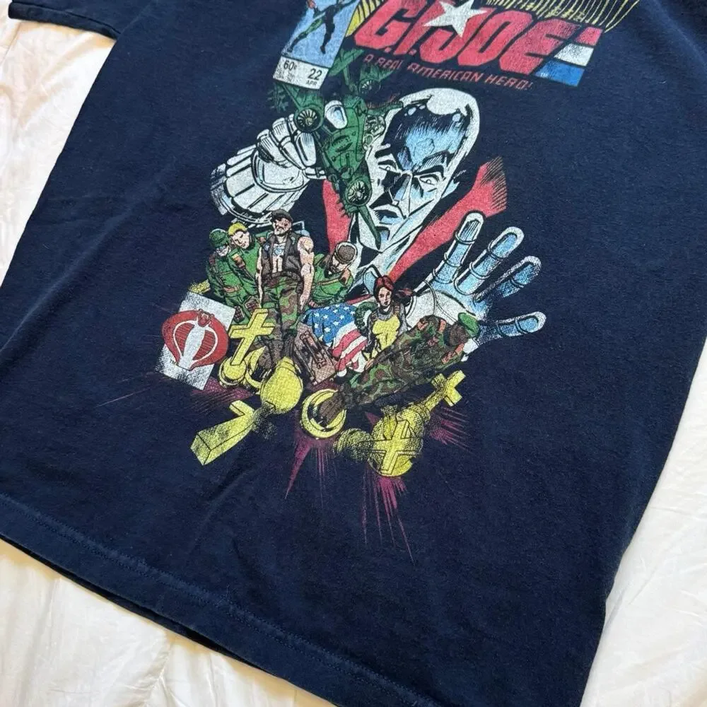 gap Gi joe comic book graphic tee boys large navy blue short sleeve‎ casual